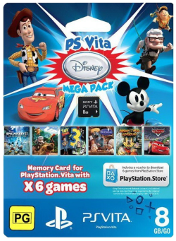 Memory Card 8Gb + Disney Mega Pack (PS Vita)